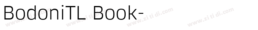 BodoniTL Book字体转换